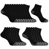 20 Pack 3 Styles Men's/Women's Ankle Socks Bulk - Black Breathable Thin Athletic Casual Socks, Fits Shoe Size 8-12