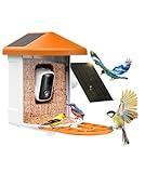 Bird Feeder with Camera with AI Identify Bird Species Solar Panel, Smart Bird House with Cam, Bird Lover Watching Birds, Live View, Instant Arrival Alerts