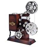 POPgifts Movie Projector Music Box, Mini Antique Vintage Craft Music Box Plays Tune for Elise Movie Theater Hollywood Theme Party Decoration for Cinema Time Bridal Shower Birthday Party Favor Supplies