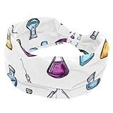 otnrnondcl chemical lab scientific (1) Headbands for Women's Hair,Soft Hair Bands Makeup Yoga Workout Running Sweat Hair