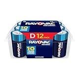 Rayovac High Energy D Batteries (12 Pack), Alkaline D Cell Batteries