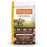 Instinct Original Dry Cat Food, Raw Coated Kibble, High Protein, Grain Free Recipe - Real Chicken, 5 lb. Bag