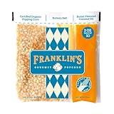 Franklin's Gourmet Popcorn All-In-One Popcorn Packs for Popcorn Machine - 2oz Pack of 10 - Packs of Popcorn Bags with Buttery Salt & Oil | Made in USA