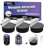 3 Mosquito Attractant Bait Refill, Octenol Mosquito & Biting Insect Fruit Fly Killer Catcher for Bug Zapper, Attractant Refill Cartridge for Indoor Outdoor, Suitable for Most of Flying Gnats Trap