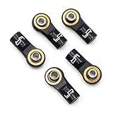 Yeah Racing YA-0572BK Aluminum Reversed Thread M3 Rod Ends (5) Black