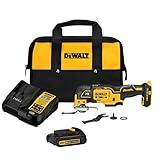 DEWALT 20V MAX XR Oscillating Tool Kit, 3 Speed, With Blades, Battery and Charger Included (DCS356C1)