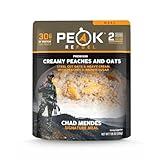 Peak Refuel Creamy Peaches and Oats | Chad Mendes Signature Meal | Premium Freeze-Dried Variety Meals | Hunting, Survival, Camping, Backpacking Food | High-Protein Game Meats | MRE | Made in USA