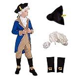 Morph Boys George Washington Costume Kids, President Costume for Boys, Historical Dress-Up Outfit, Medium