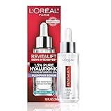 L'Oreal Paris Revitalift 1.5% Pure Hyaluronic Acid Face Serum, Hydrate & Reduce Wrinkles, Fragrance Free 1 oz