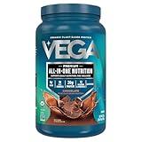 Vega Organic All-in-One Vegan Protein Powder, Chocolate - Superfood Ingredients, Vitamins for Immunity Support, Keto Friendly, Pea Protein for Women & Men, 25 Oz (Packaging May Vary)