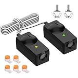 Garage Door Sensor, Malictele Garage Door Safety Sensor Beam Eyes Compatible with Liftmaster Sears Chamberlain Craftsman Openers Made After1997-Replacement 41A5034 G801CB-P