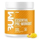 RAW Nutrition - Essential Pre - Chris Bumstead Pre Workout Formula, Sports Nutrition Pre-Workout Powders | Men & Womens Drink, Energy Powder for Working Out (Peach Mango)