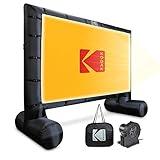 KODAK Inflatable Outdoor Projector Screen | 17.5 Feet, Blow-Up Screen for Movies, TV, Sports Games & More | Includes Air Pump, Storage Carry Case, Stakes, Repair Patches