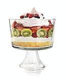 Anchor Hocking Monaco Glass Trifle Bowl, 104 oz