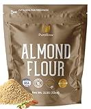 Almond Flour, 2lb, Blanched Almond Flour for Baking, Fine Almond Flour Keto, Almond Powder, Keto Flour, Almond Meal, Gluten Free Flour, Non-GMO, Batch Tested, 2 Pounds, By PuroRaw.