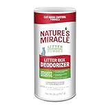 Nature's Miracle Litter Box Deodorizer, 20 Ounces, Litter Deodorizing Powder, Cat Odor Control Formula