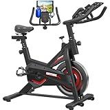 GOFLYSHINE Exercise Bikes Stationary,Exercise Bike for Home Indoor Cycling Bike for Home Cardio Gym,Workout Bike with pad Mount & LCD Monitor,Silent Belt Drive