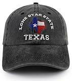 Texas Flag Hats for Men Women, Texas Gifts and Souvenirs,Funny Adjustable Embroidered Denim Washed TX Lone Star State Map Shape Baseball Cap, Christmas Birthday Gifts for Texas Lovers Dad Mom Friends