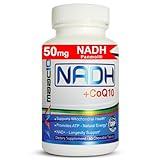 MAAC10 NADH + CoQ10 Supplement | Great Tasting Chewable Tablets | 50mg PANMOL® NADH + 100mg CoQ10 | for Fatigue, Energy and Mental Focus | NAD+ Supplement (60 Tablets 2 per Serving).