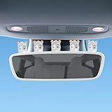 DUSCOKE 5PCS Cute Ghost Car Dashboard Ornament, Funny Auto Rear View Mirror Accessories, Vehicle Interior Decorations Ornament Accessories for Home, Office, Garden (Ghost)