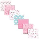 Luvable Friends Unisex Baby Cotton Flannel Receiving Blankets, Rainbow 7-Pack, One Size