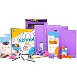 Back to School Supplies for Kids, Purple School Supply Box Grades K-5, Premium Quality Kids School Supplies Kit, Kindergarten School Supplies for Girls and Boys, 71 Piece Set - by Enday