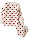 little planet by carter's Unisex Baby 2-Piece Pajamas Made with Organic Cotton, Hearts, 12 Months