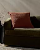 Loloi Jeremiah Brent Bedford Collection PJBR0003 Rust 24'' x 24'' Cover w/Poly Pillow