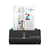 Epson - Workforce ES-C320W - Wireless Compact Desktop Document Scanner - 2-Sided Scanning and Auto Document Feeder - Paper and Card Scanner - Black