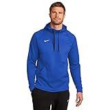 MEN'S NIKE THERMA PULLOVER HOODIE (TM ROYAL/WHITE, X-Large)