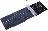 Universal Clear Waterproof Anti-Dust Silicone Keyboard Protector Cover Skin for Standard Size PC Computer Desktop Keyboards (Size: 17.52" x 5.51")