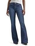Lee Women's Legendary Mid Rise Flare Jean, Inner Strength, 8