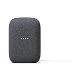 Google Audio Bluetooth Speaker - Wireless Music Streaming, Powerful Sound, Assistant Built-in, Wi-Fi and Bluetooth Connectivity, Smart Home Control, Stereo Pairing (Charcoal)