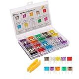 Liamner 120 Pieces Mini Fuse Kit, Car Fuse Assortment Kit, Mini Blade Fuses Automotive for Car, RV, Truck, Marine, Motorcycle, Auto Accessories(2A/3A/5A/7.5A/10A/15A/20A/25A/30A/35A)