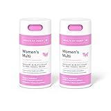 Health by Habit Womens Multi Supplement 2 Pack (120 Capsules) - 23 Essential Vitamins and Minerals, Supports General Health & Wellness, Non-GMO, Sugar Free (2 Pack)