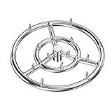Skyflame 12-Inch Round Stainless Steel Fire Pit Jet Burner Ring - High Flame
