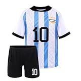 Boy's Soccer Jerseys for Kids #10 Outdoors Football Team Training Uniform Kit Boys Girls Youth Child Sport Fan Jersey