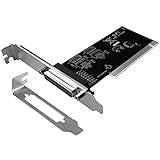 GODSHARK PCI to DB25 LPT Parallel Port Expansion Card with Low Profile Bracket, PCI Parallel Port Converter Adapter Controller for Desktop PC Printer
