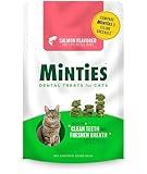 Minties Dental Treats for Cats, Salmon Flavored Treats for Cats, Freshens Breath and Controls Tartar, 2.5oz