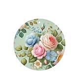 6pcs Car Air Fresheners Cards Flower Watercolor Floral Spring,Car Aromatherapy Tablets For Car,Home,Office,Wardrobe Shoe Cabinet