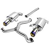 DNA MOTORING CBE-LEGACY-T2-SS-BT Stainless Steel Cat Back Exhaust System [Compatible with 05-09 Subaru Legacy BL/BP GT,(Fits Models with 2.5L DOHC Turbocharged H4 Engines ONLY)]