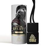 King of Sparta Car Air Freshener and Diffuser - Only Natural Essential Oils - Premium Car Air Freshener by House of Olympus - Made in USA