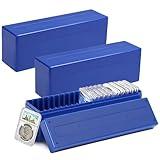 Coin Slab Storage Boxes, 3 Packs Coin Holder Organizer Boxes with 20 Slots, Plastic Coin Storage Cases Set for 60 Coin Slabs, Compatible with PCGS NGC PMGab Coin Holders(Include Boxes Only)