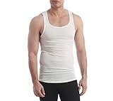 Hanes Men's 4-Pack FreshIQ Tanks, White, X-Large