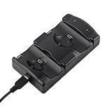 VSEER PS3 Controller Charging Dock Charging Station 2 in 1 with LED Light Indicator Compatible for Original PS3/MOVE Controller, Black