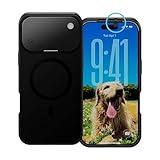 Spy-Fy iPhone 17 Pro Privacy Case | Front and Rear Camera Covers | MagSafe iPhone Case with Lens Protection | Camera Blocker for Privacy and Safety | Slim Shockproof Phone Cover 6,3-inch Black