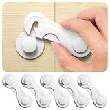 Inaya 6-Pack Child Proof Locks for Cabinet Doors, Pantry, Closet, Wardrobe, Cupboard, Drawers - 3M - No Drilling - Child Safety Locks for Cabinets and Drawers - Baby Proofing Cabinet Lock