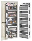 KYEVIS Over The Door Organizer, 5 Shelves Closet Door Hanging Organizer with 10 Mesh Pockets, Nursery Closet Organizer, Baby Essentials, Dorm Room Essentials for Girls