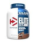 Dymatize Elite 100% Whey Protein Powder, 25g Protein, 5.5g BCAAs & 2.7 L-Leucine, Quick Absorbing & Fast Digesting for Optimal Muscle Recovery, Rich Chocolate, 5 Pound (63 Servings)