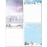 Fancy Land Christmas Notepad Winter Theme Holiday Notepads